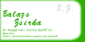balazs zsirka business card